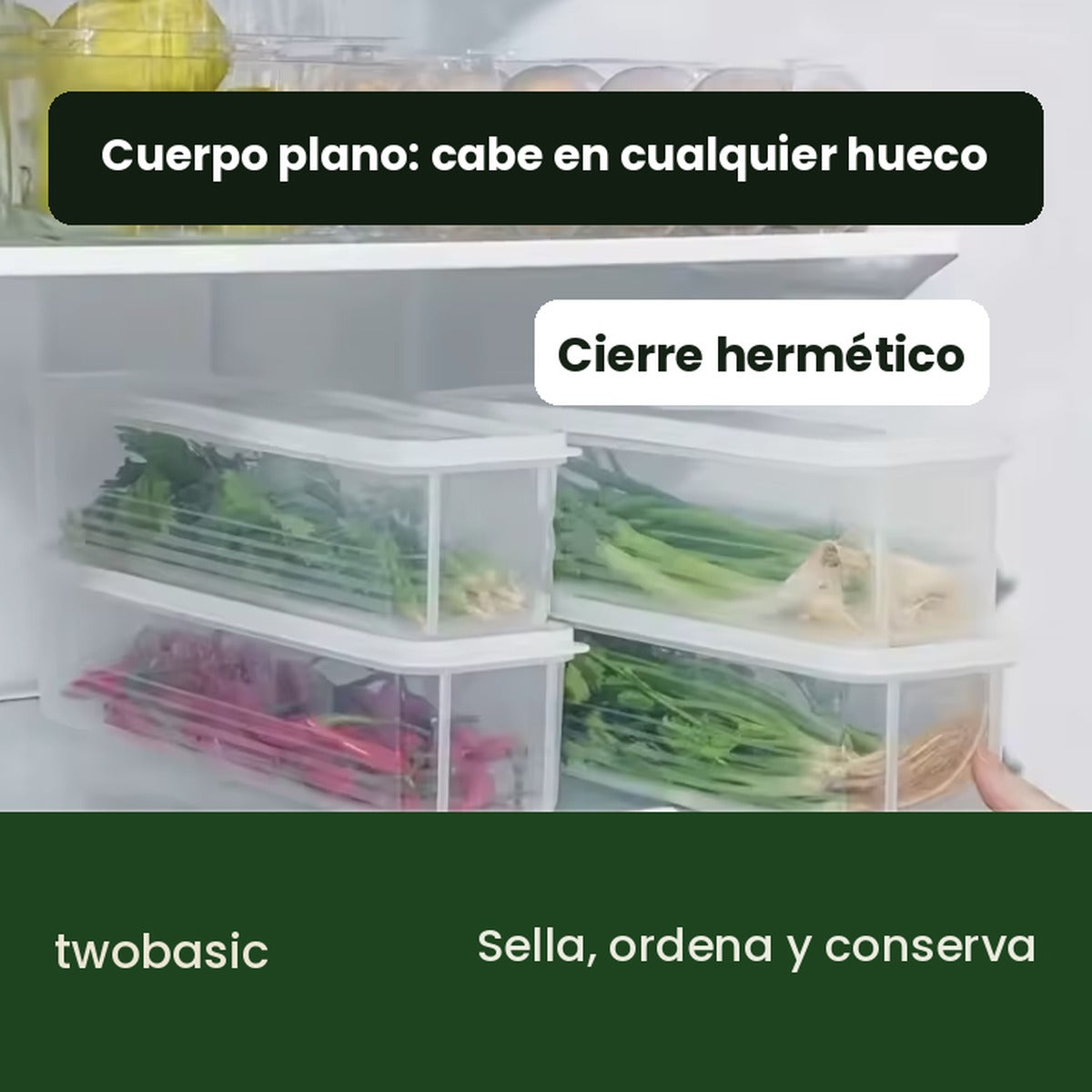 Tu nevera perfecta — Set organizador apilable │ twobasic
