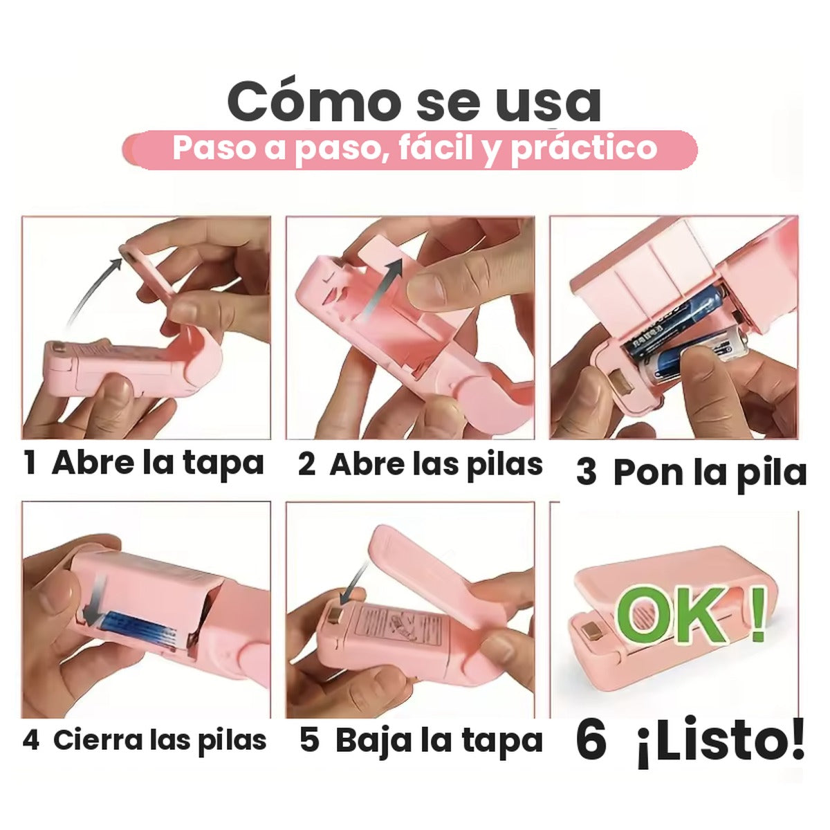 Mini sellador térmico USB