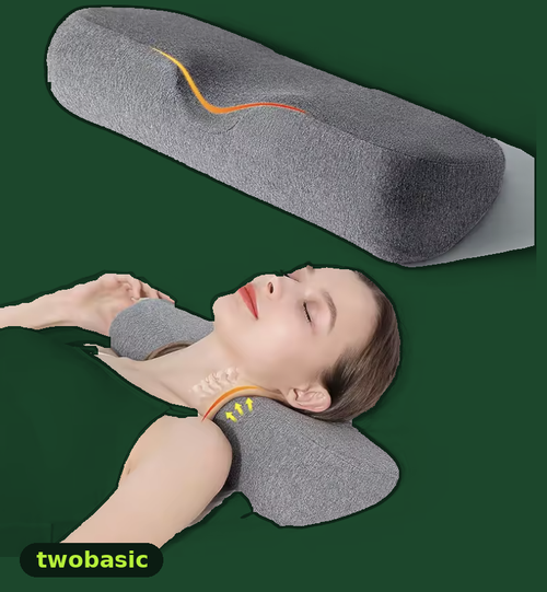 Almohada cervical ergonómica viscoelástica twobasic
