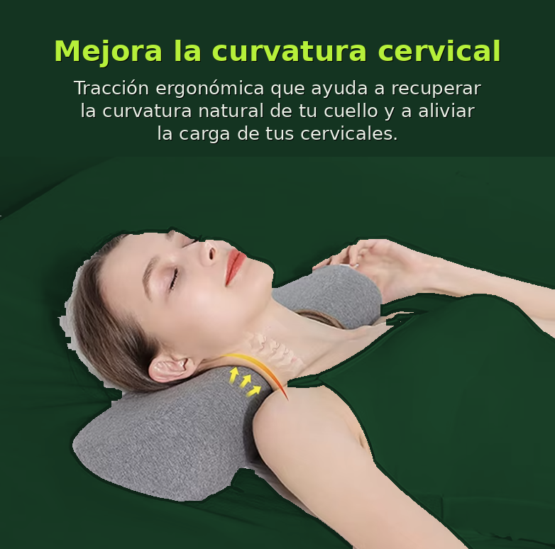 Almohada cervical que mejora la curvatura y alivia la tensión del cuello